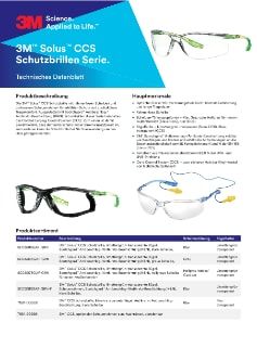 3M™ CCS Schutzbrille, Antikratz-/Anti-Fog-Beschichtung, transparente Scheibe, 71511-00000, 20 pro Packung