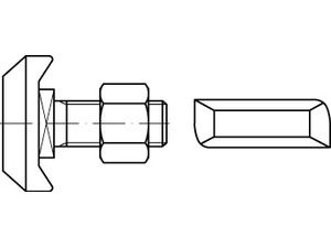 ART 88972 Halfenschr. 4.6 Typ 72/48 M 24 x 100 feuerverzinkt tZn S