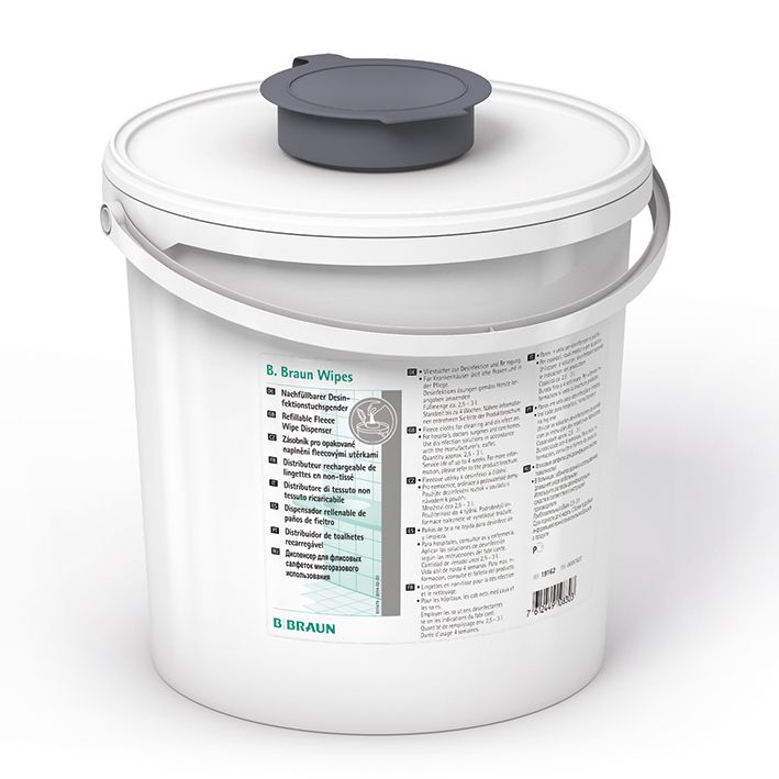 Wipes Spendereimermit grauem Deckel (ohne Vliesrolle)UK = 4 Stck.