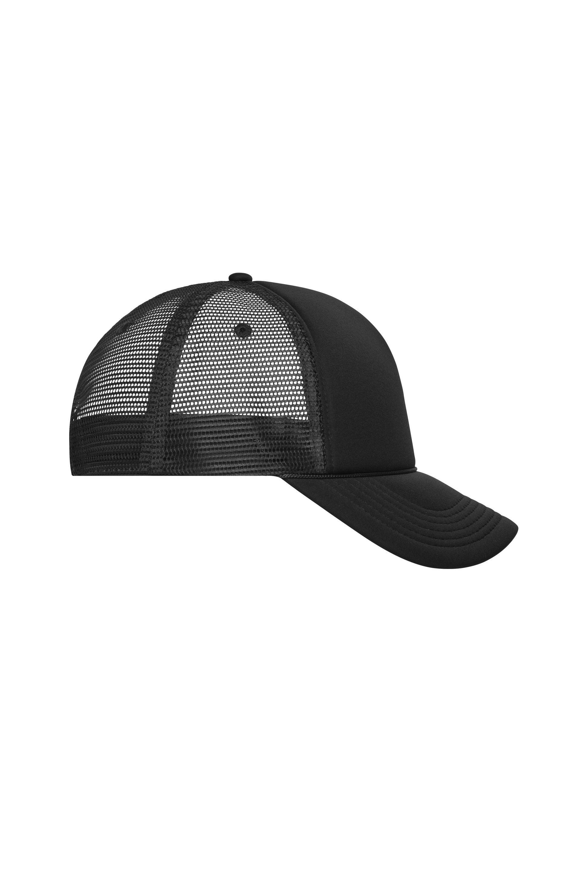 5 Panel Cap mit retrogetreuer Zierkordel über dem Schild