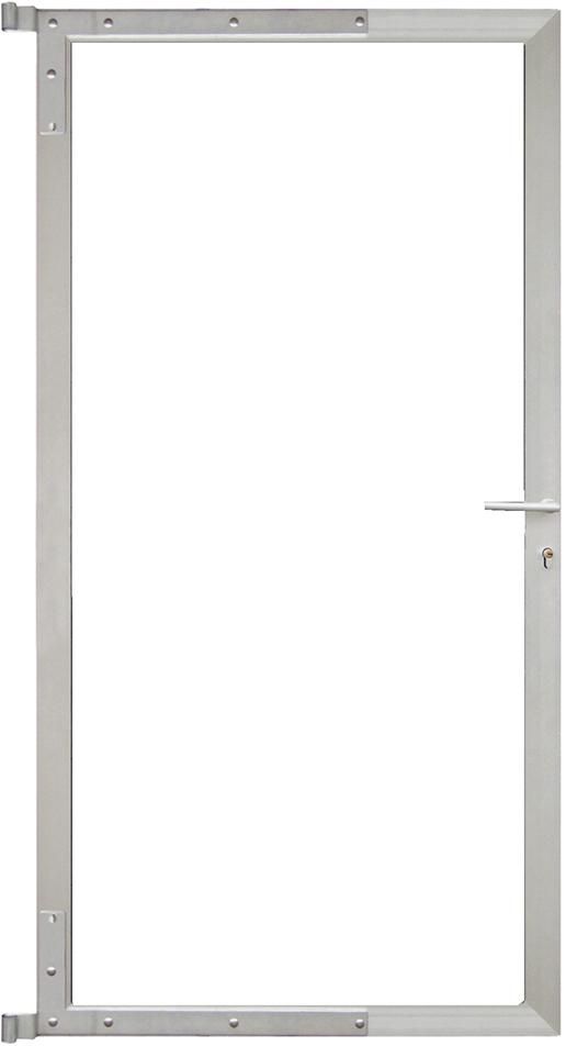 Aluminium Torrahmen 90x173cm oh. Füllung inkl. Beschlägen, Schlossfür Steckzaunserien