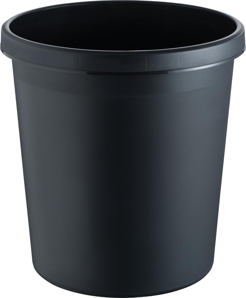 Papierkorb 30 l 405 mm schwarz helit