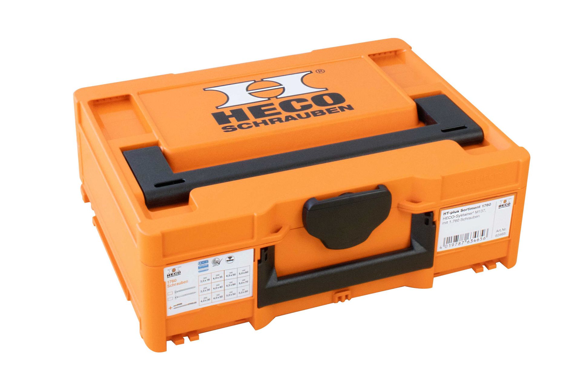 HECO-TOPIX-plus Sortimentskoffer 1760, HECO-Systainer3 M137 mit 1.760 Schrauben