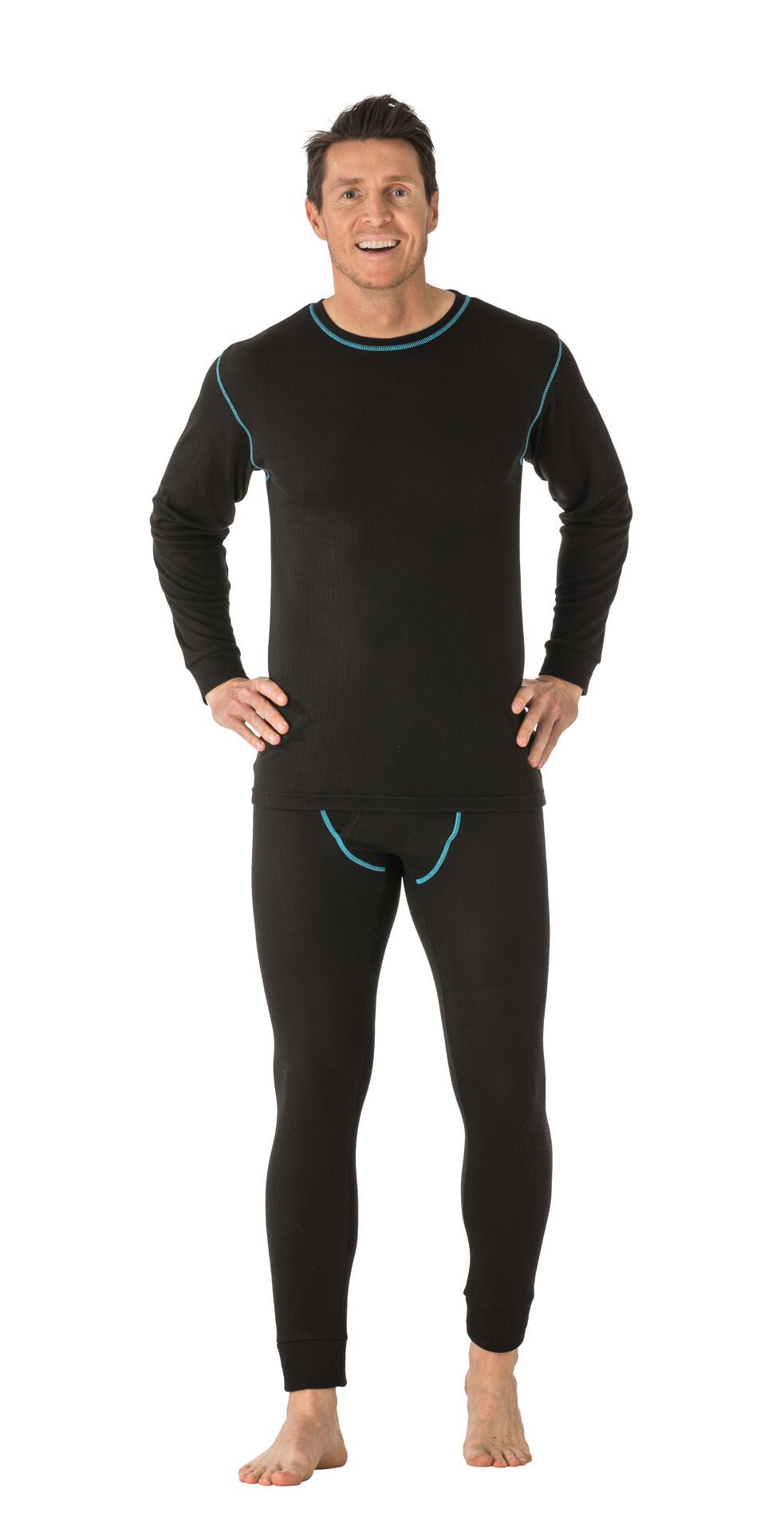 Planam Set 180 g/m² Funktionsunterwäsche schwarz Gr. S