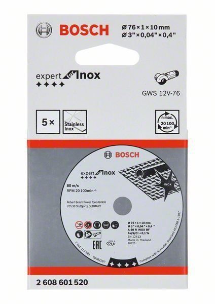 Bosch Trennscheibe Expert for Inox A 60 R INOX BF