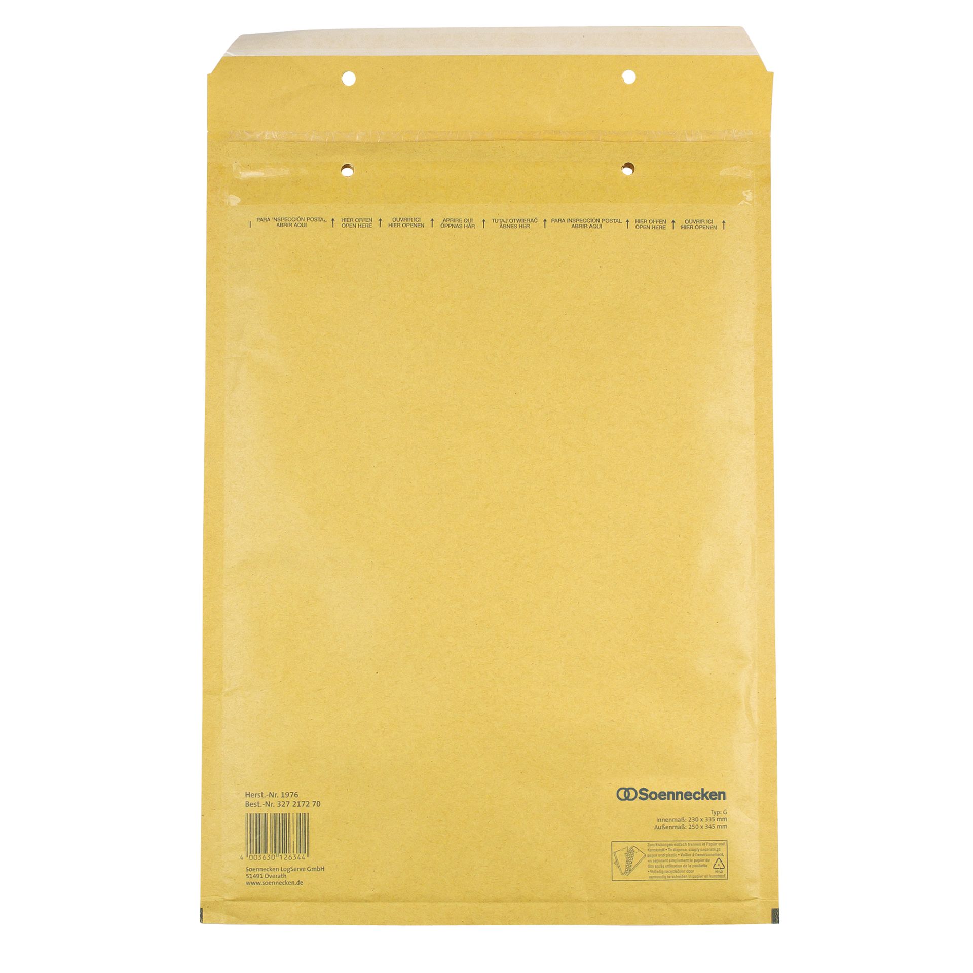 Luftpolstertasche G/4 230x335mm hk br 100St