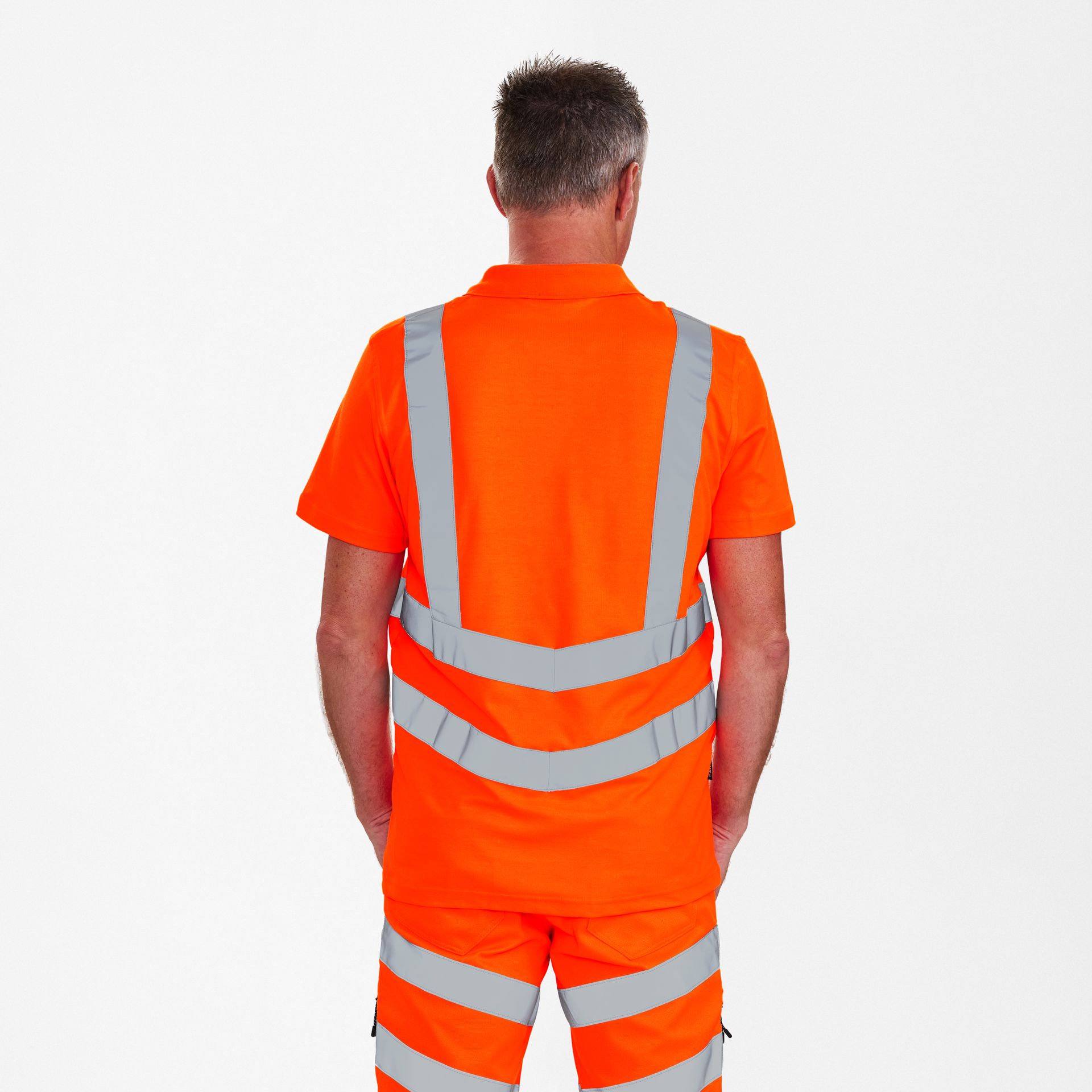 Safety Poloshirt Hi-vis Orange, Gr. L