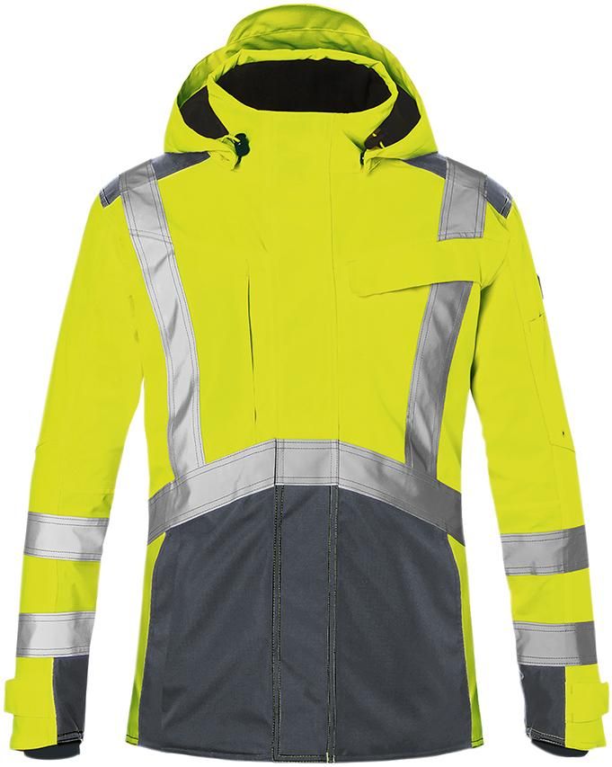 Kübler REFLECTIQ Warnschutz-Hardshelljacke, Gelb, Gr. XS