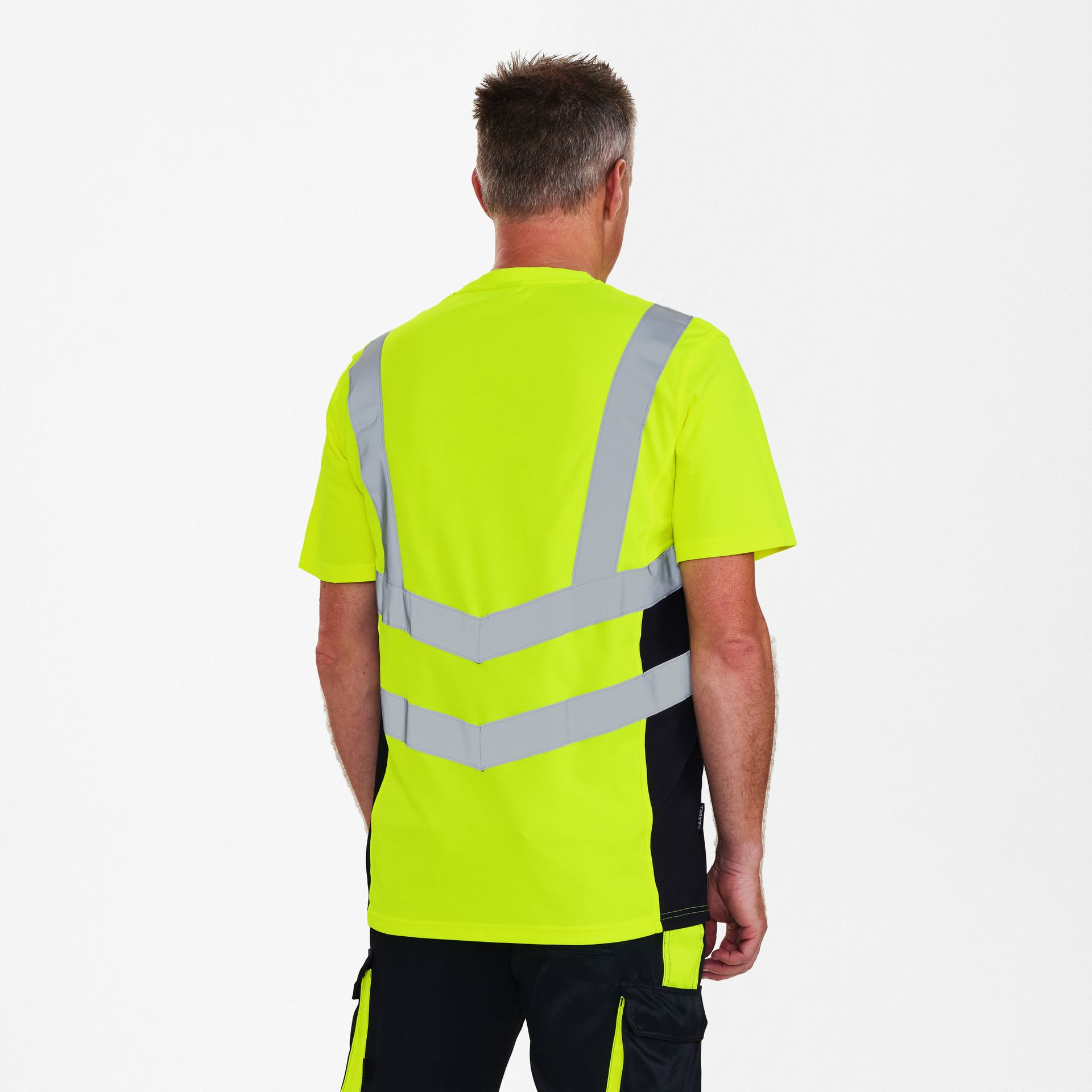 Safety T-Shirt Gelb/Schwarz, Gr. XS
