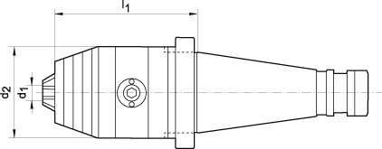 Kurzbohrfutter DIN2080 R/L 1,5-16 SK40 FORIS