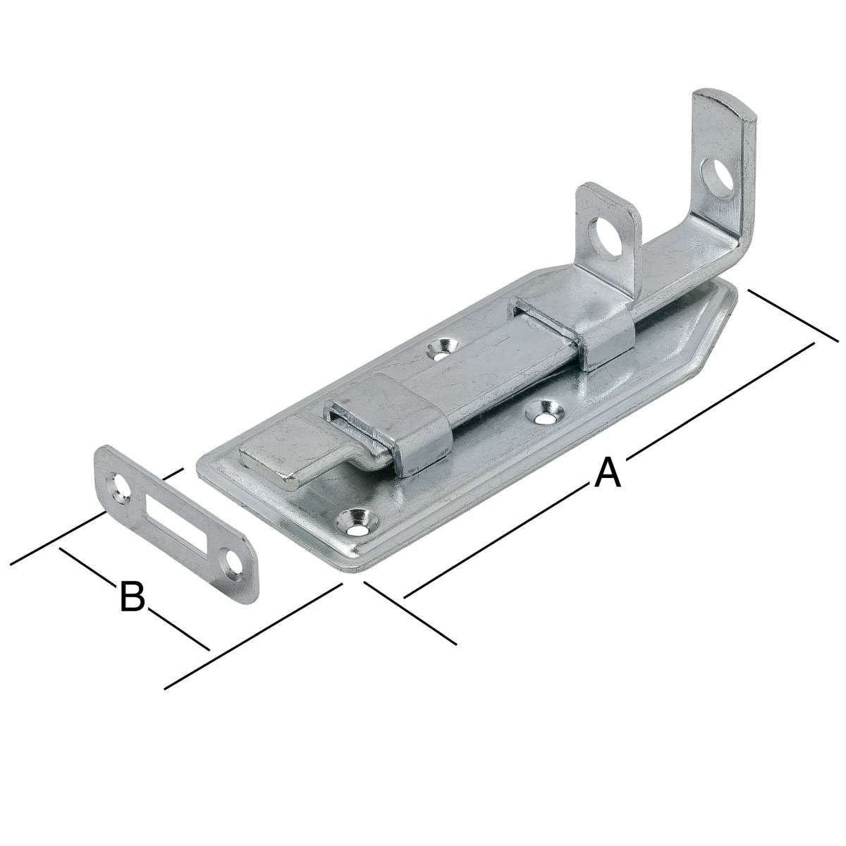 Riegel 120Mm gekröpft abschl.