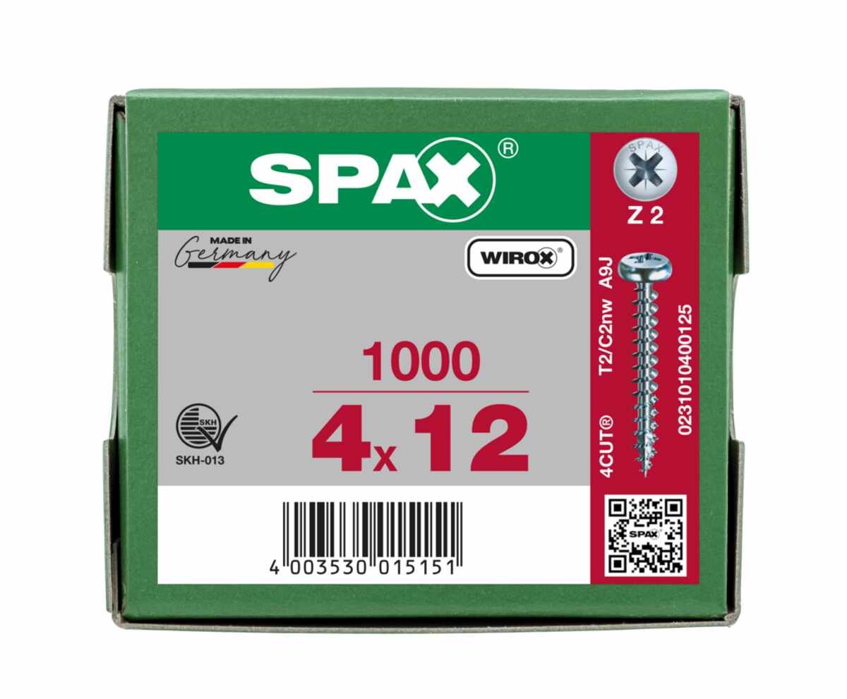 Spax/Schrauben Panhead 4,0X12 VE1000