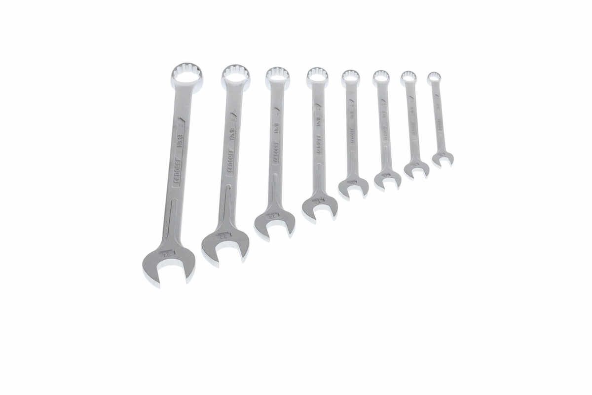 1 B-08 Ring-Maulschlüssel-Satz 8-teilig 10-24 mm