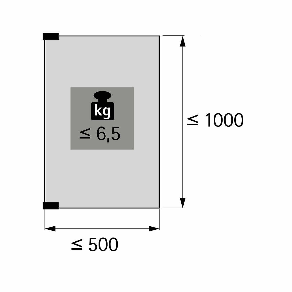 Glastürscharnier Et-150 Ni