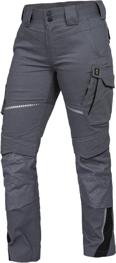 FLXDH27, Damen Bundhose grau-schwarz, 40