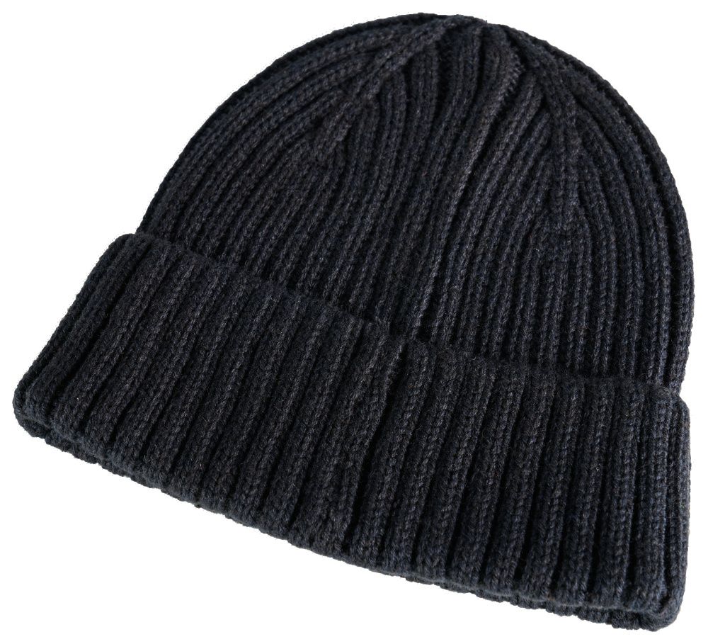 Strickmütze Schwarzblau, ONE