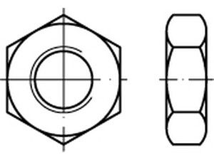 ART 83936 Hex jam nuts Grade 5 1/2 - 13 UNC S
