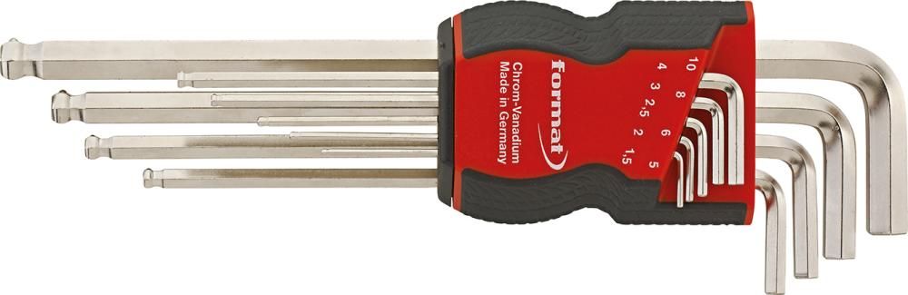Winkelschraubendreher- Satz mit Haltefunktion 1,5-10mm 9-teilig FORMAT