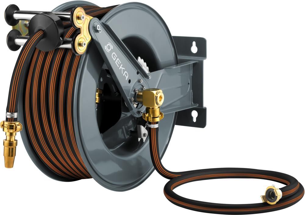 GEKA plus automatischer Schlauchaufroller PA30GSKinkl 25m-EPDM-Schlauch EURO TRIX 3/4"& Arm.