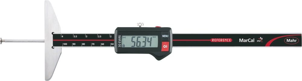 Dig.-Tiefenmessschieber 30EWRi-N IP67 100mm mit Tellermesseinsatz Int.-Wireless MAHR