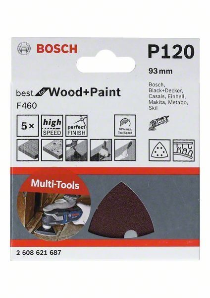 Bosch Schleifblatt F460 Best for Wood and Paint