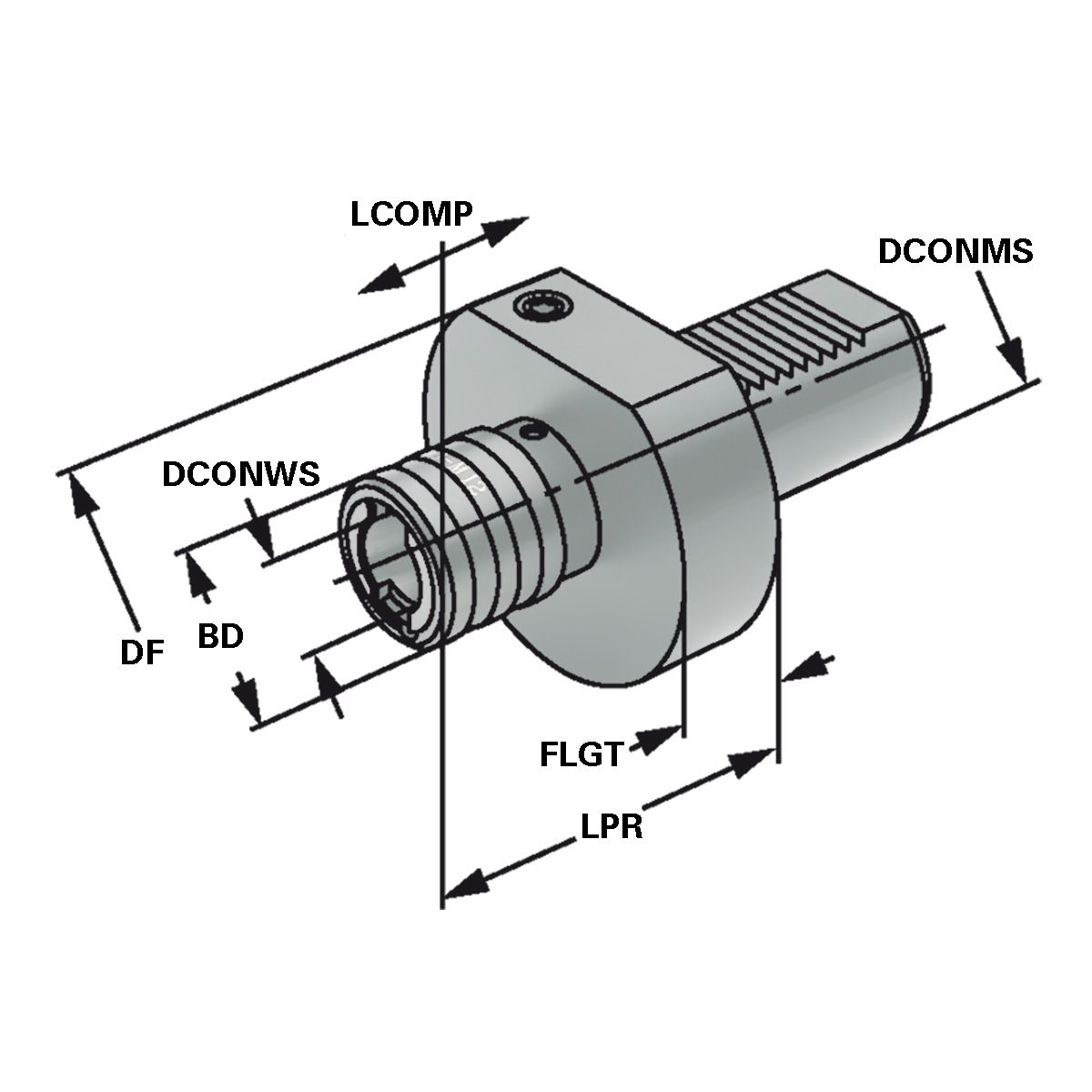 Gewindeschneidfutter 40xM5-M22 DIN69880