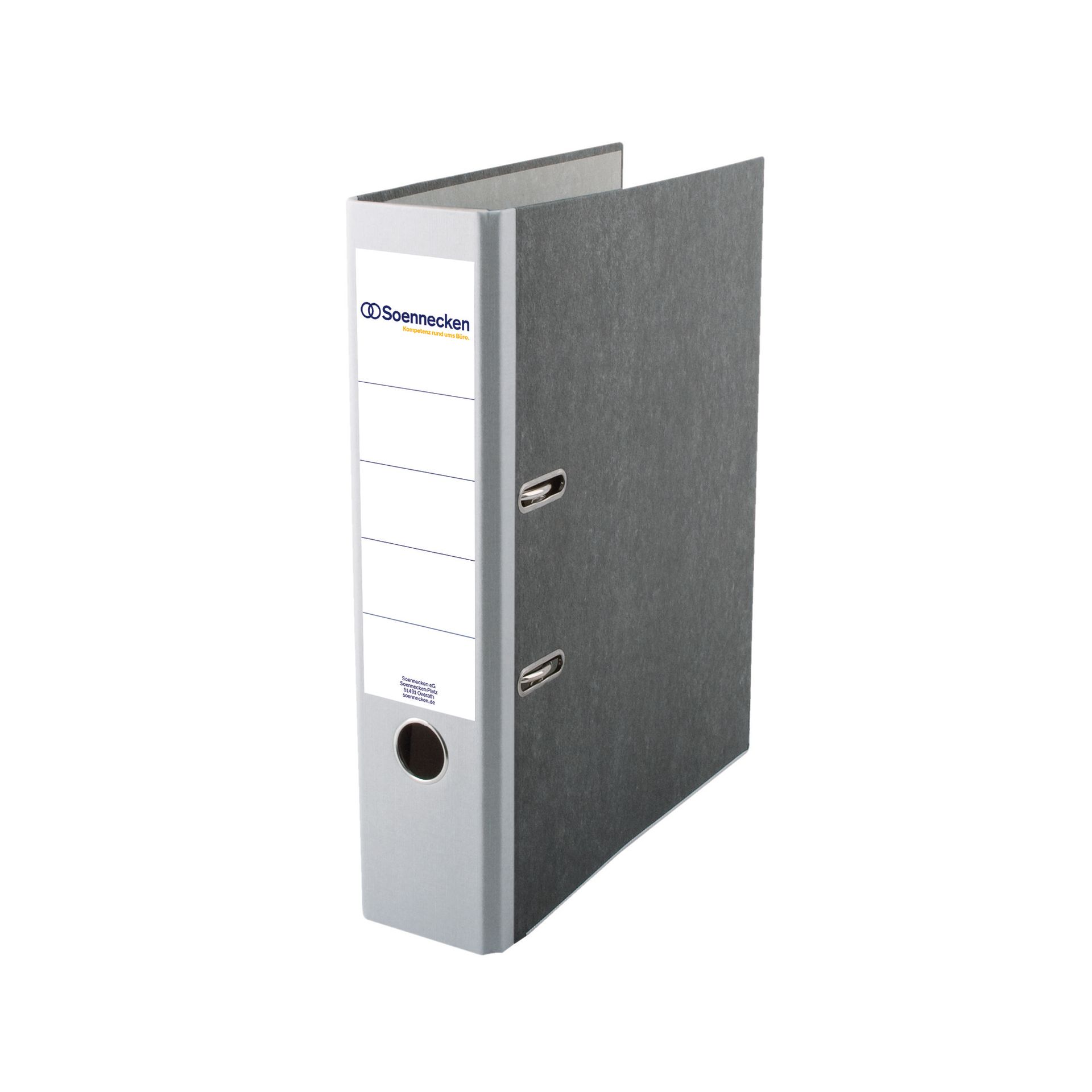 Ordner DIN A4 80mm Pappe grau