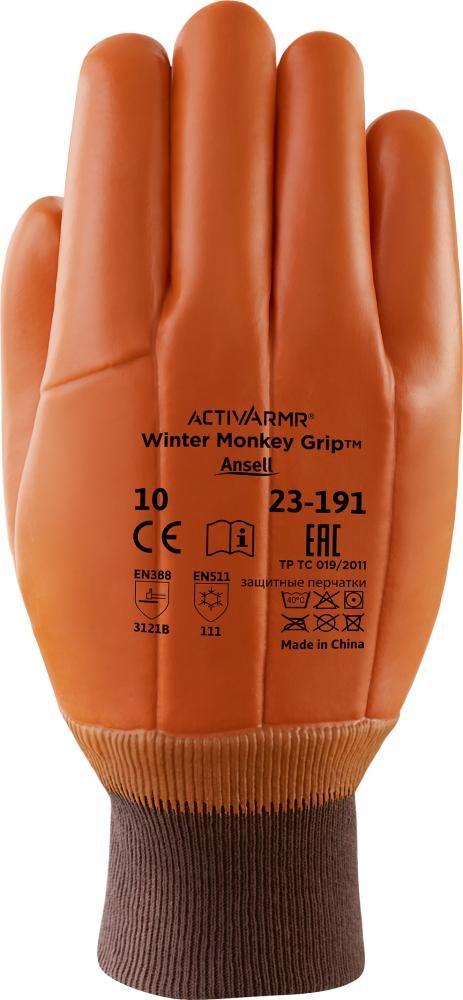 Handschuh Winter Monkey Grip 23-191, Gr. 10 Ansell