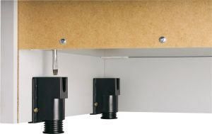 Regal 2FB grau 40x40x127 cm Hammerbacher