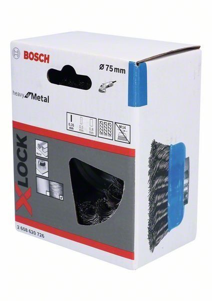 Bosch X-LOCK Topfbürste 75mm