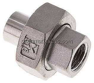 Anschweißverschraubung kon. dicht. Rp 1/4"(IG)-13,5mm