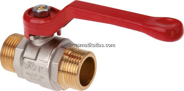Messing-Kugelhahn, G 3/8" (Außengewinde), -0,9 bis 20bar