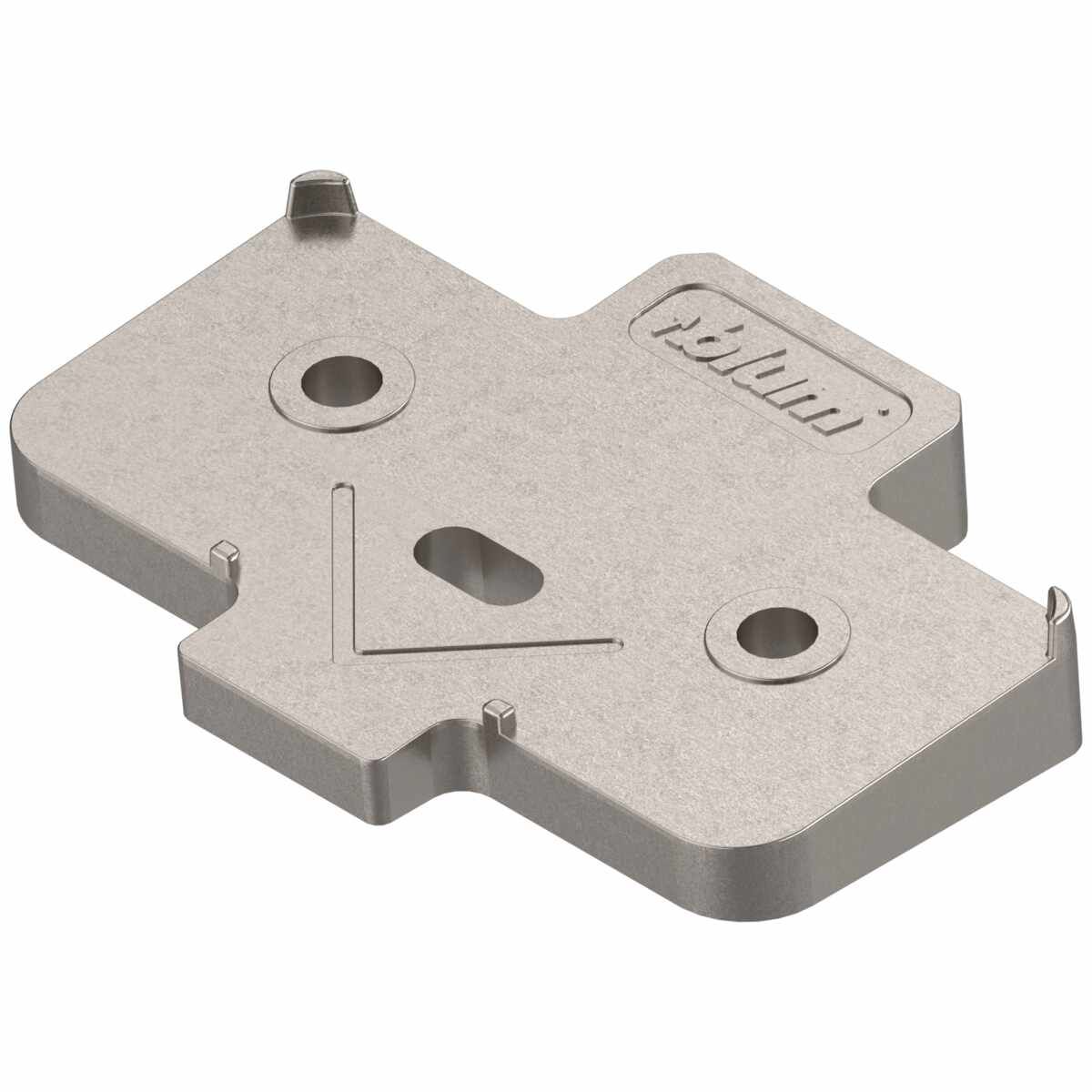 Winkelkeil, kreuzform, +5°, Schraubversion, vernickelt