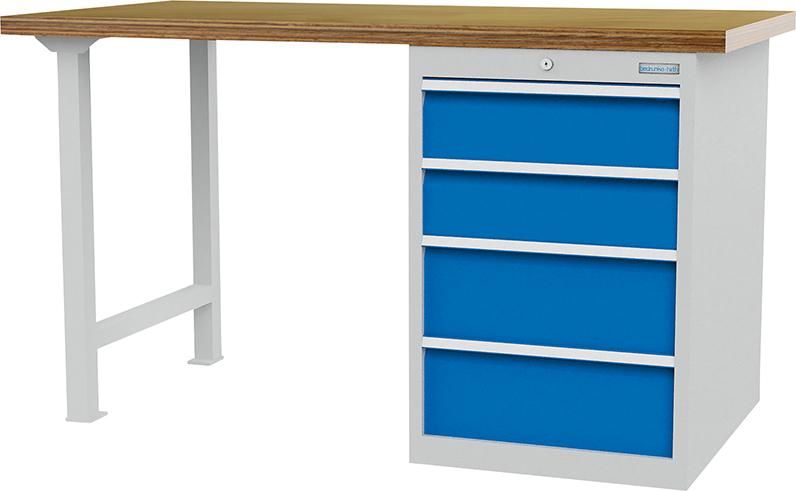 Reihenwerkbank 4SL mit Schubladenblock