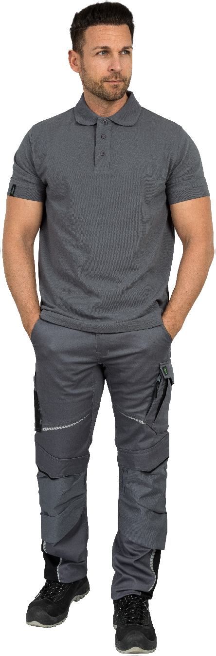 LWU07 · Andi, Polo-Shirt Classic Line grau, XXL Leibwächter