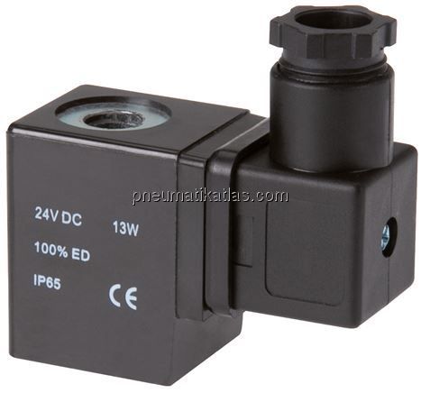 Magnetspule 24 V=, Bauform A, Steckergröße 3