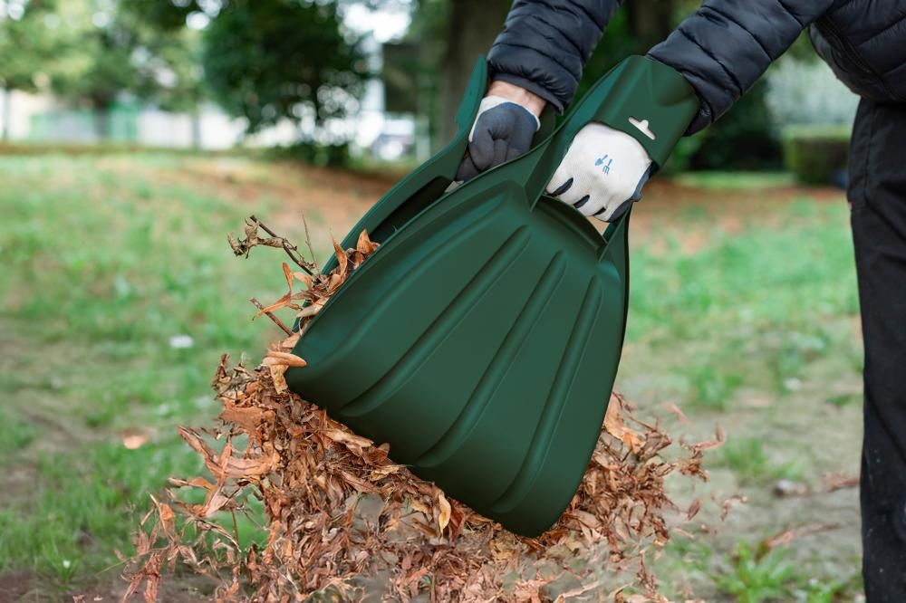 Laubgreifer-Set 2-teilig Kunststoff grün