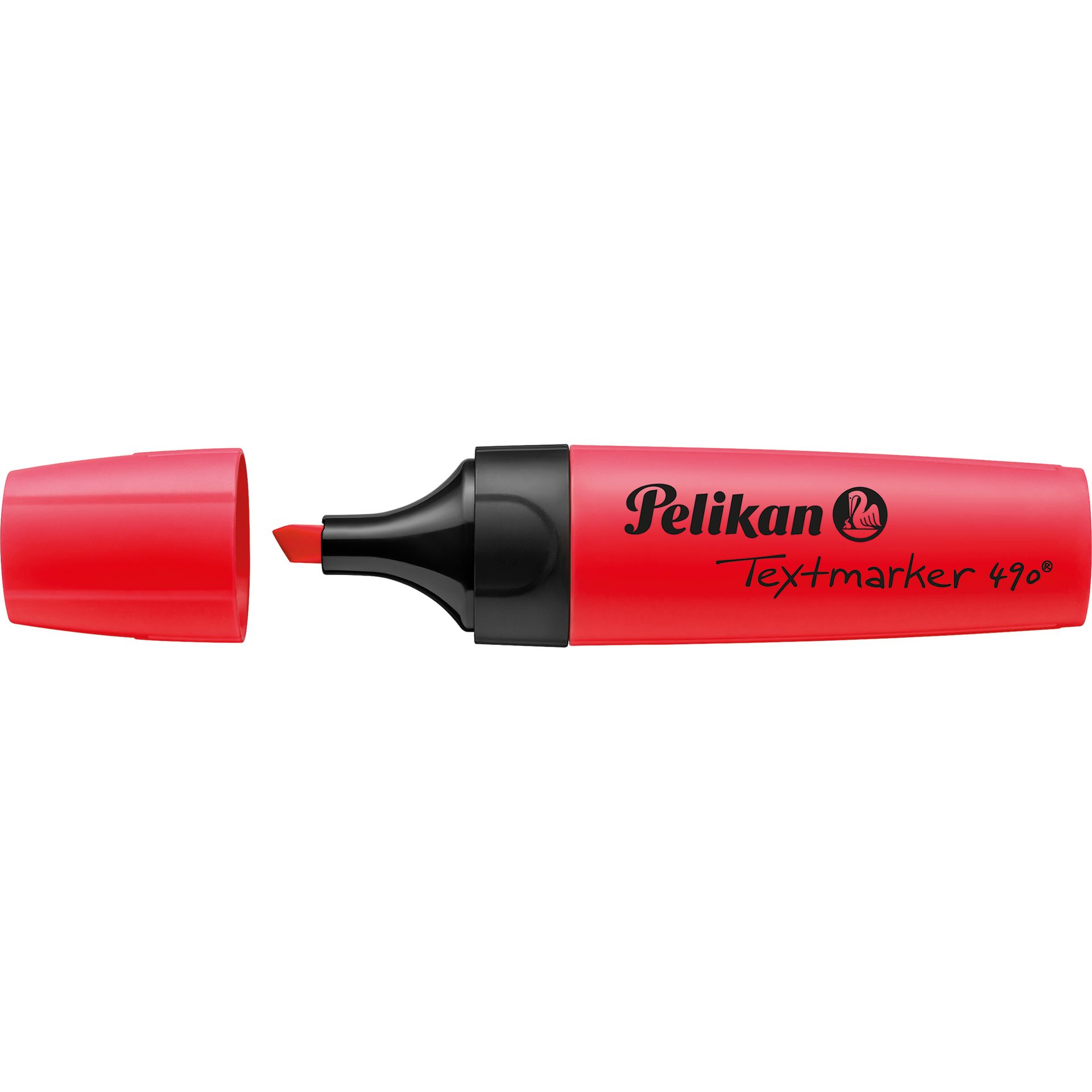 Textmarker 490 1,2-5mm Keilspitze rt