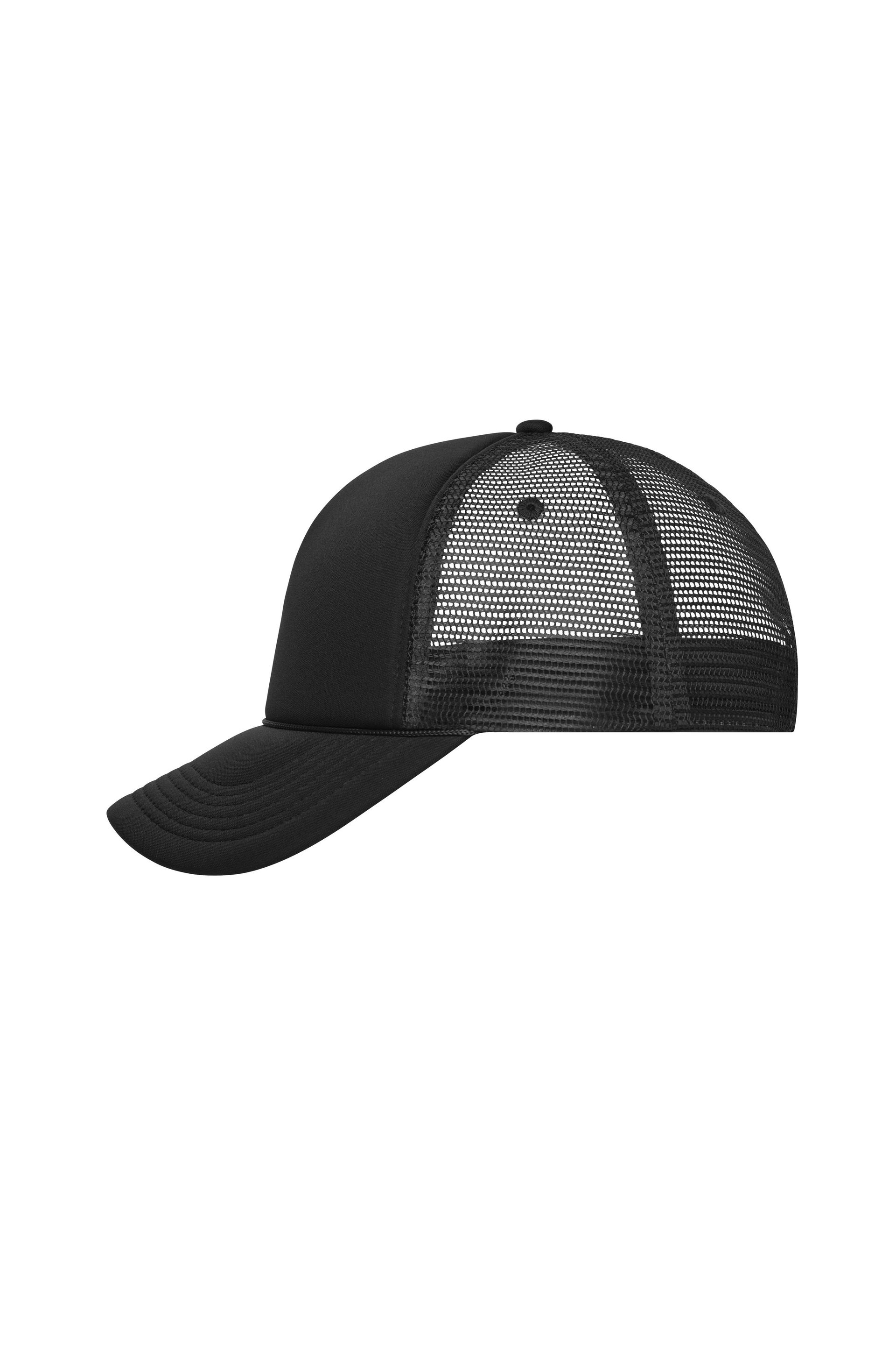 5 Panel Cap mit retrogetreuer Zierkordel über dem Schild