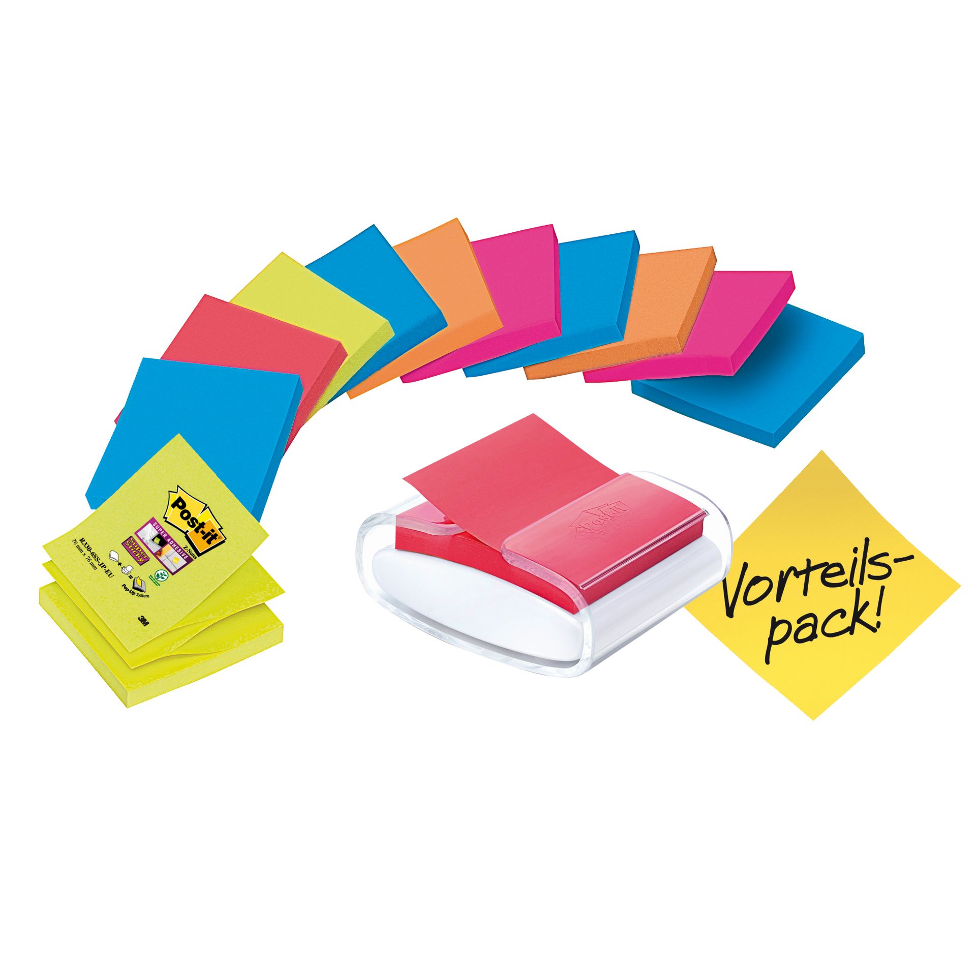 Haftnotizspender Super  Sticky ws +Z-Notes sort