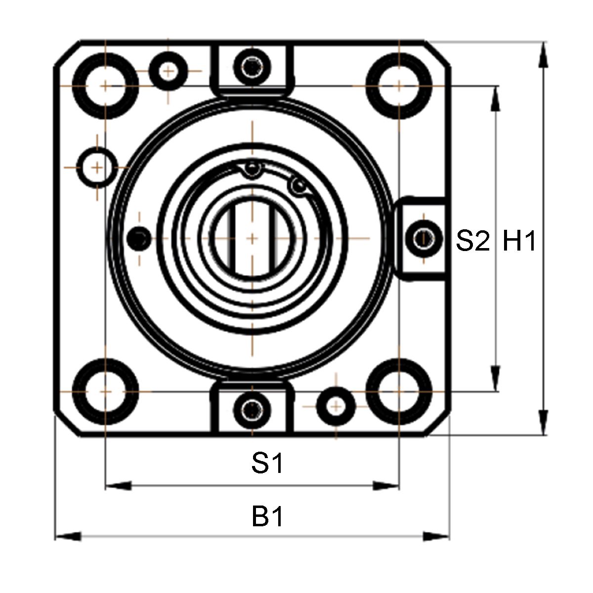 Axial-Bohr-u.Fräskopf BMT65 IK