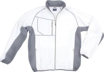 Fleecejacke Champ, Gr.2XL, weiß/grau Excess