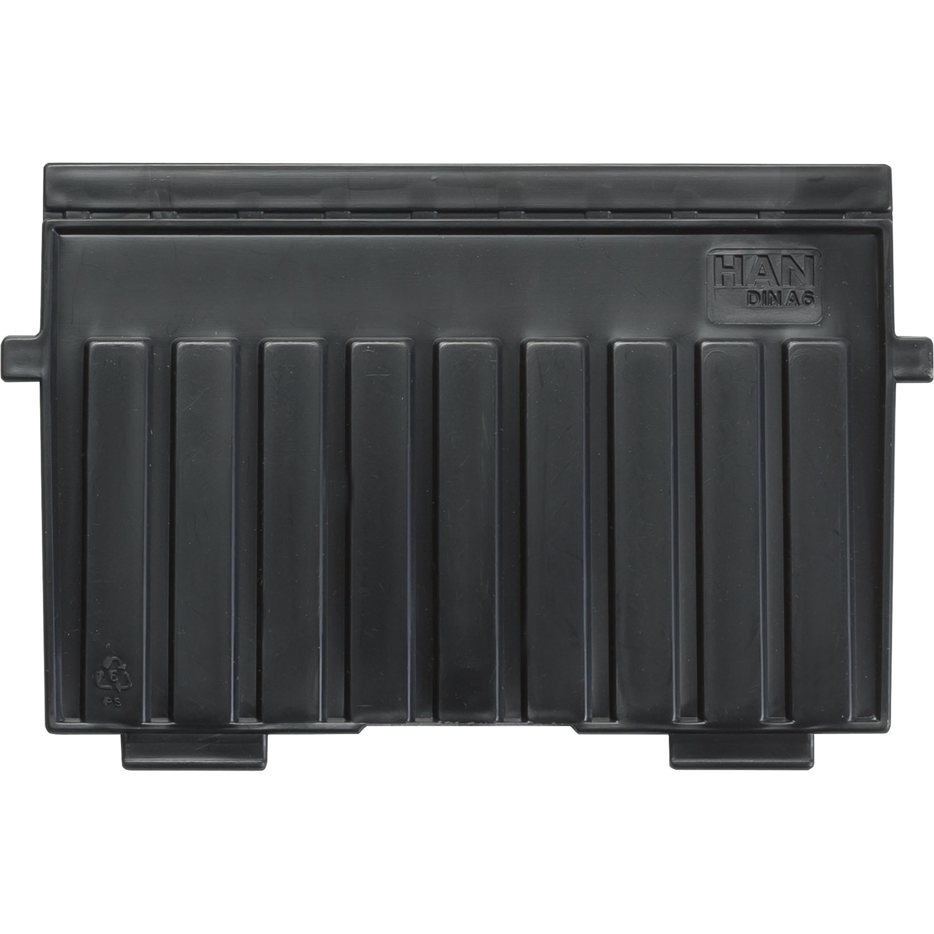Stützplatte DIN A6 quer Polystyrol schwarz