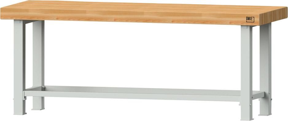 Anke Schwerlasttisch B2250xT800xH900mm RAL7035 BMP: 100 mm mit Rahmen
