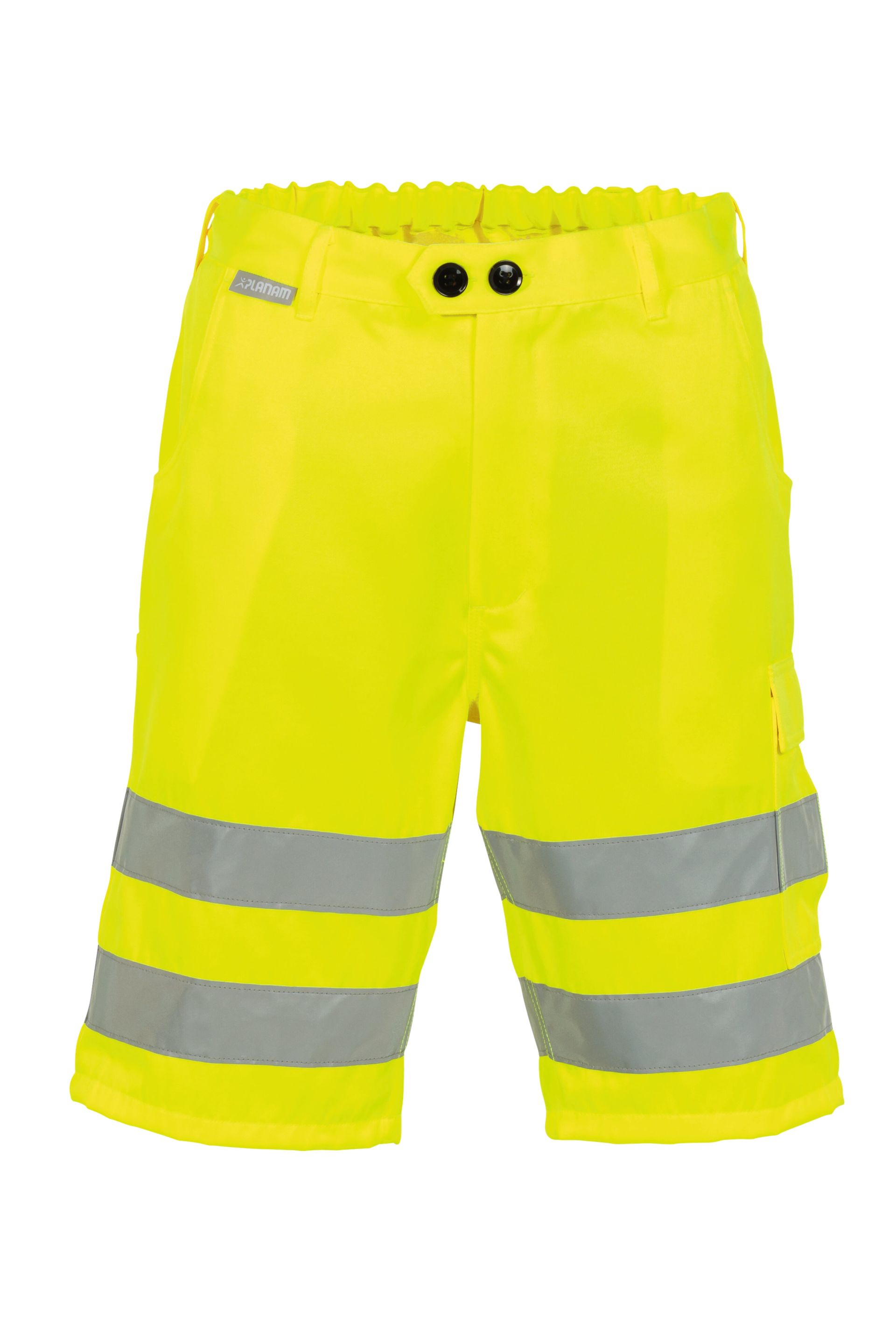 Planam Shorts uni Warnschutz, Outdoor uni gelb Gr. S