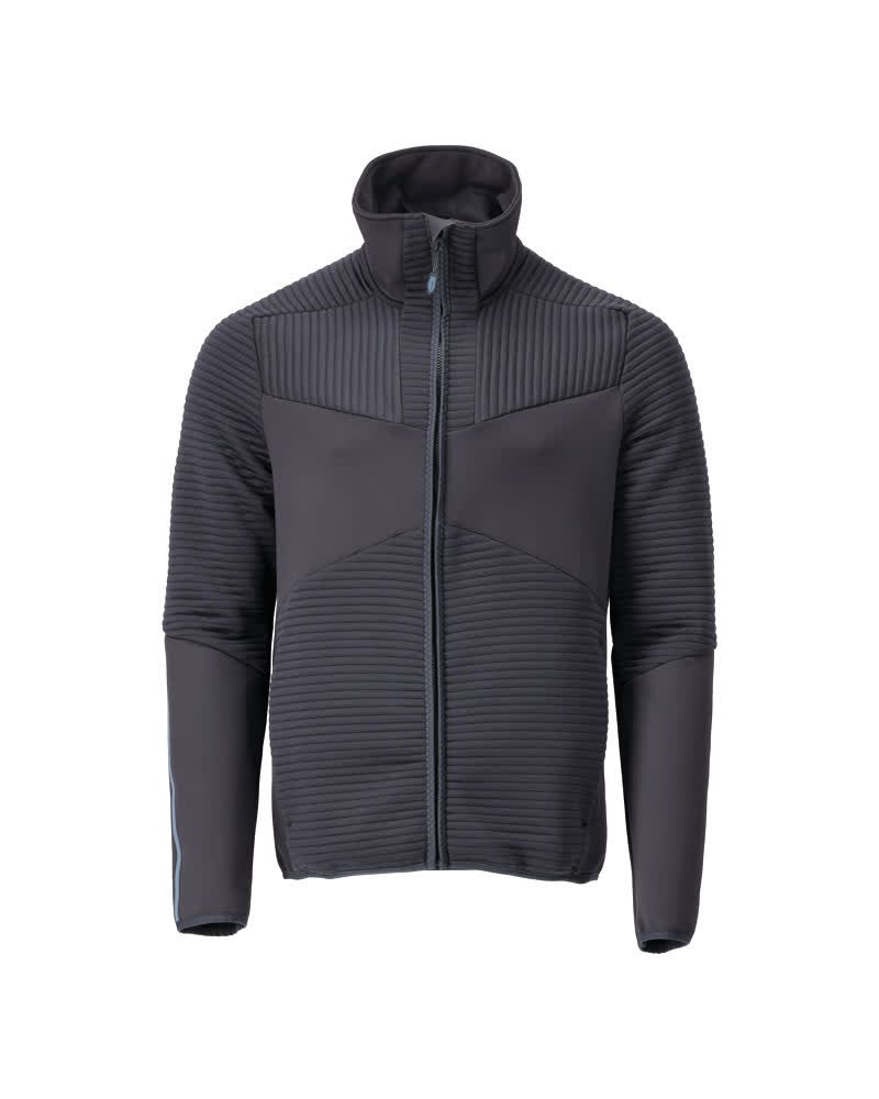 Fleecepullover mit Reißverschluss Schwarzblau, 2XL