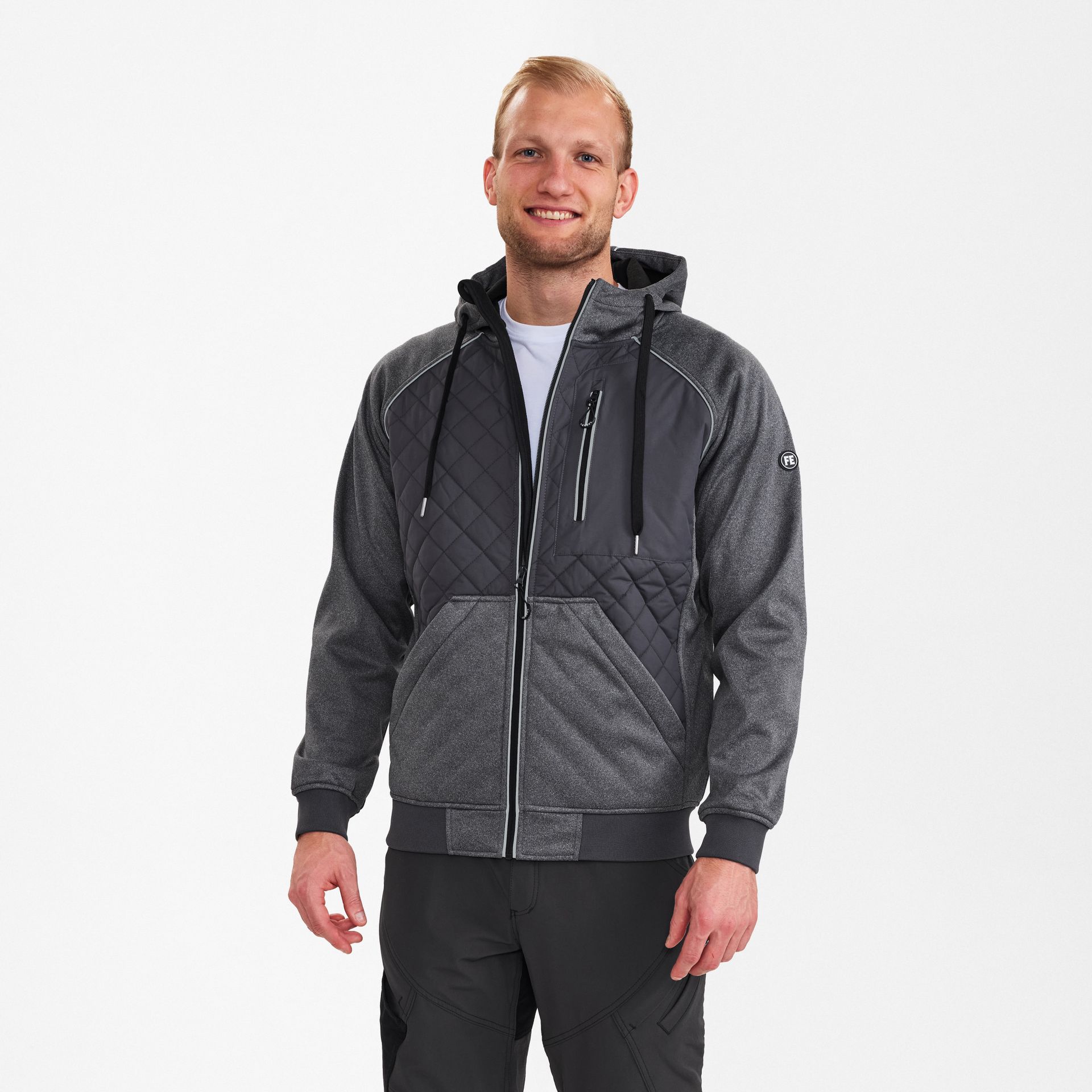 X-treme Softshelljacke mit Kapuze Anthrazit Grau, Gr. L