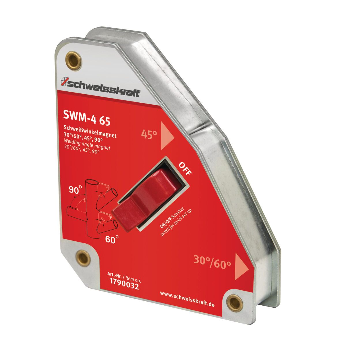 Schaltbarer Schweißwinkelmagnet Schweisskraft SWM-4 65