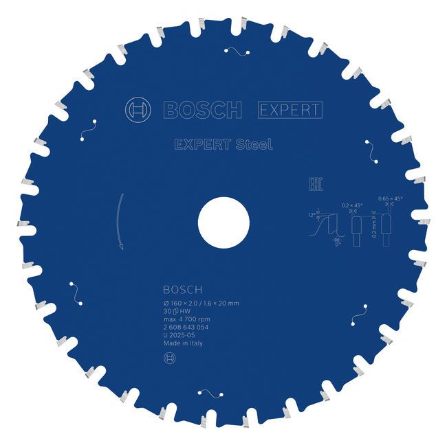 BOSCH HM-Kreissägeblatt, "Stahl"