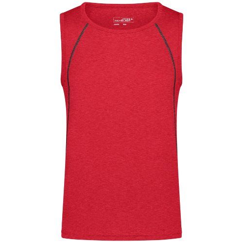 James & Nicholson JN494 Herren-Tank Top, Rot, Gr. M